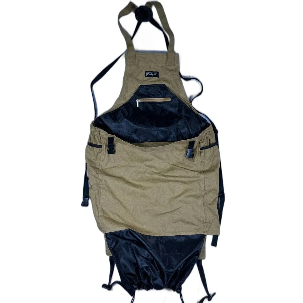 Ziozertt Garden Harvest Apron Picking Bag Cotton Adjustable Gardening Apron